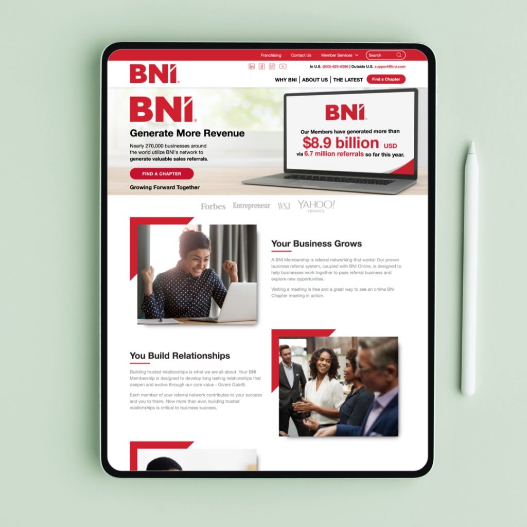 BNI - Free Networking and Advertising in Your Local Area